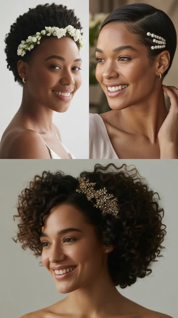  Natural Afro Bridal Style