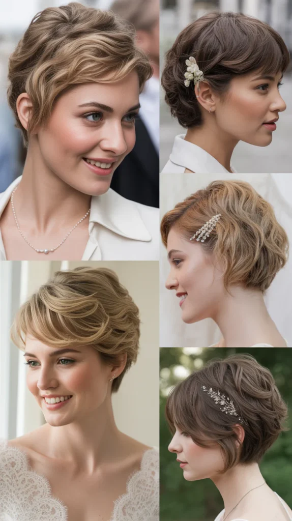 Modern Textured Pixie Updo