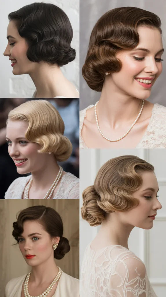 Vintage Finger Wave Updo