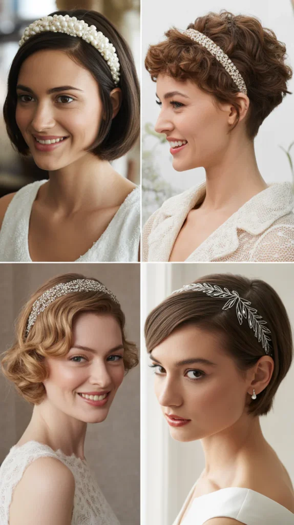 Short Hair with Headband