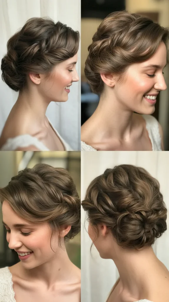 Textured Twisted Updo