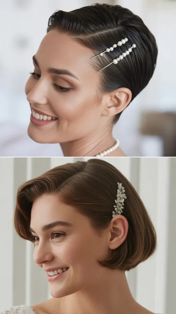 Glamorous Slicked Back Style