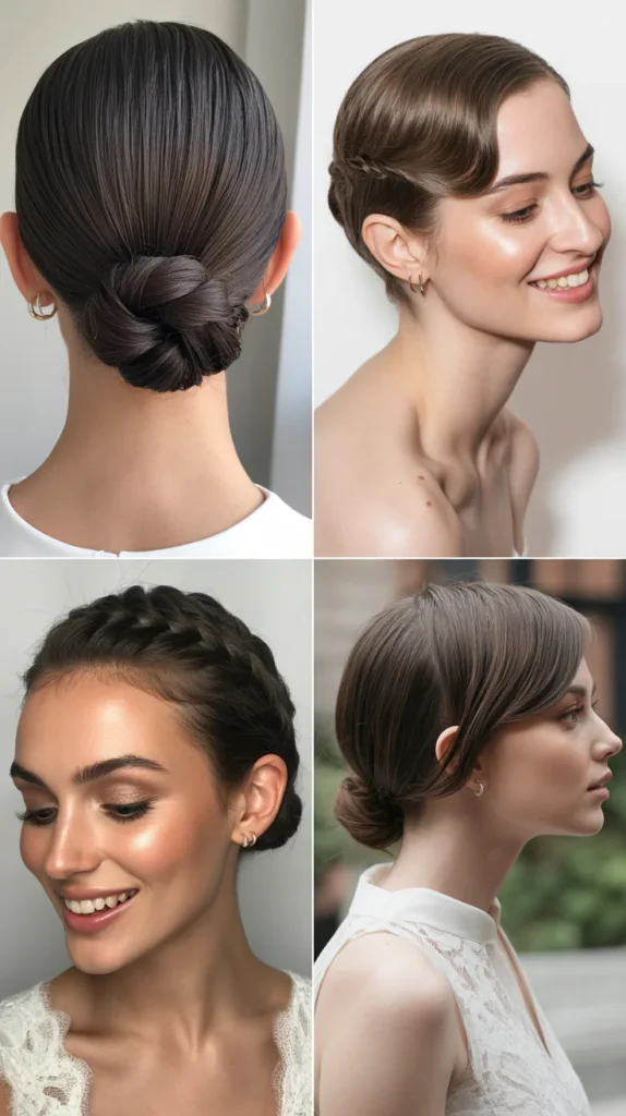 Minimalist Slicked Back Updo