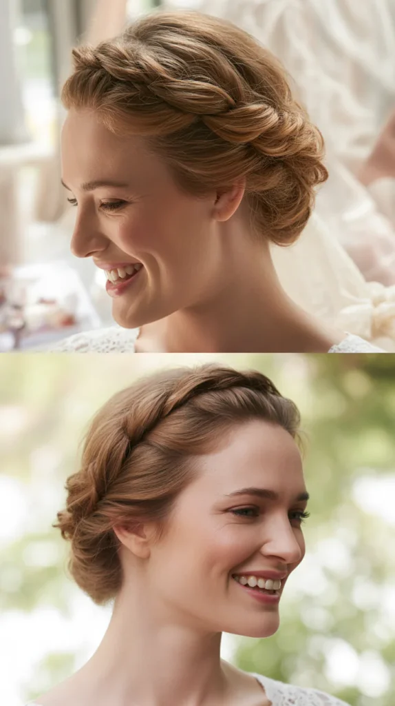 Half-Up Twisted Crown