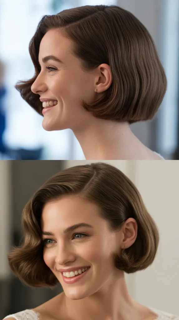 Sleek Side Part Bob