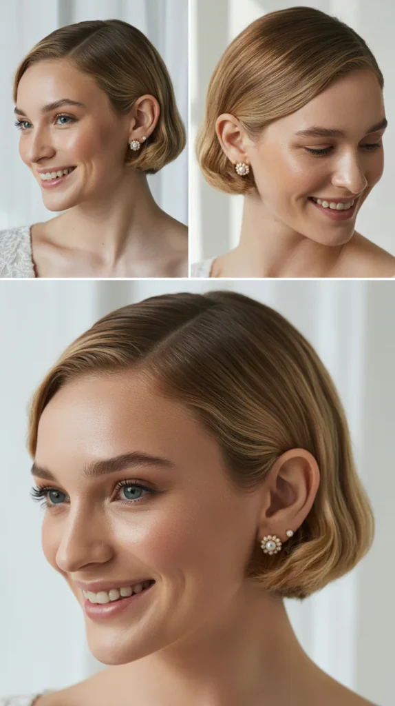 Sleek Tucked-Behind-Ear Style
