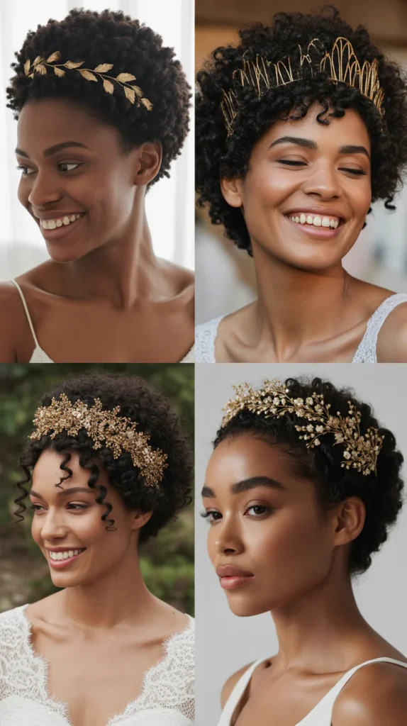 Natural Afro With Statement Headpiece