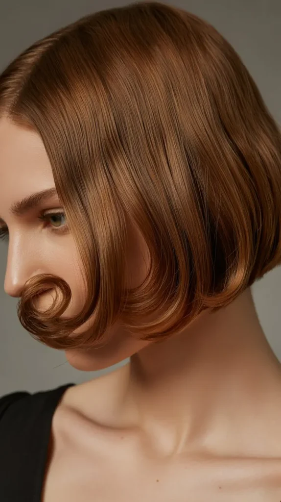 Curled Ends Short Bob