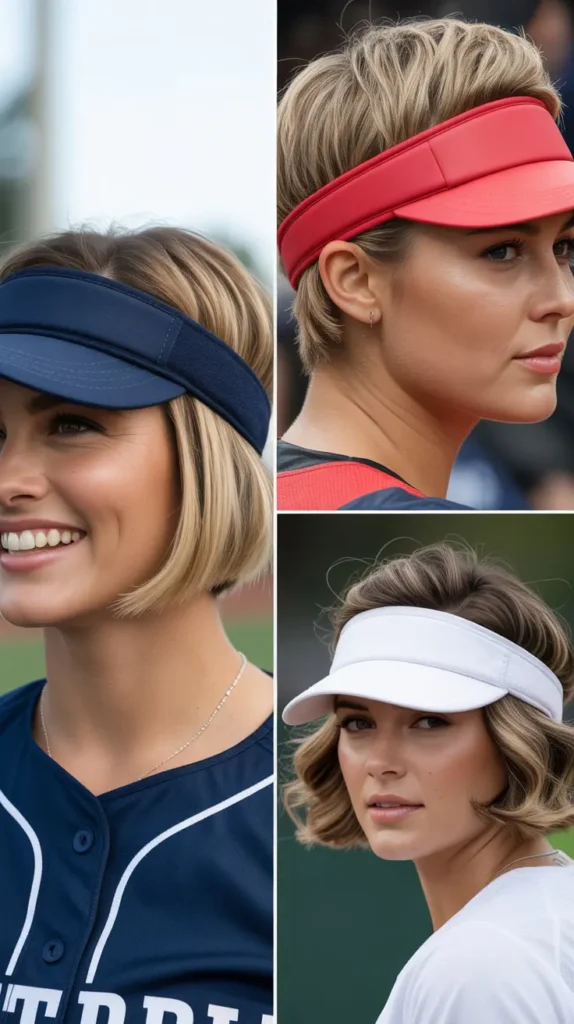 Short Hair with Visor Style