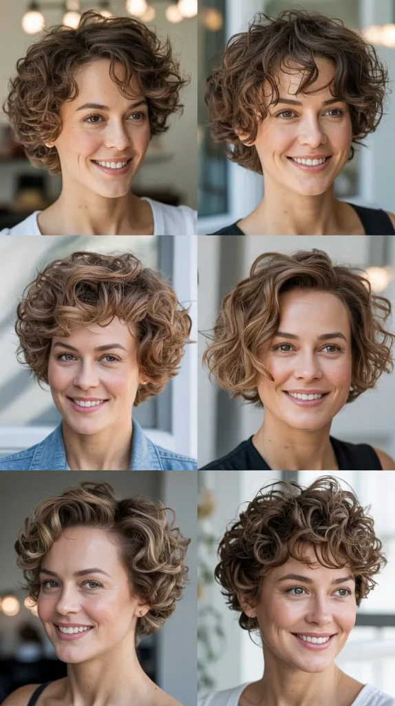 Layered Curly Lob