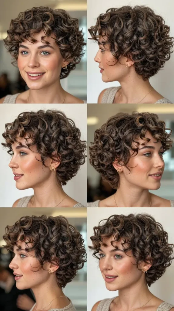 Layered Curly Cut with Defined Ringlets