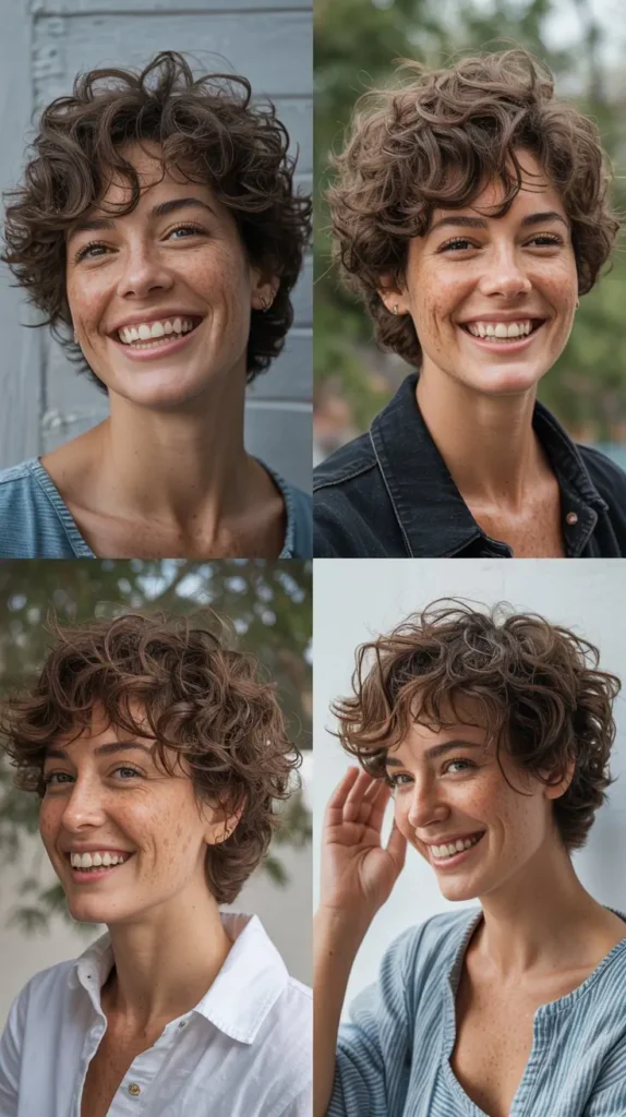 Messy Layered Curly Cut
