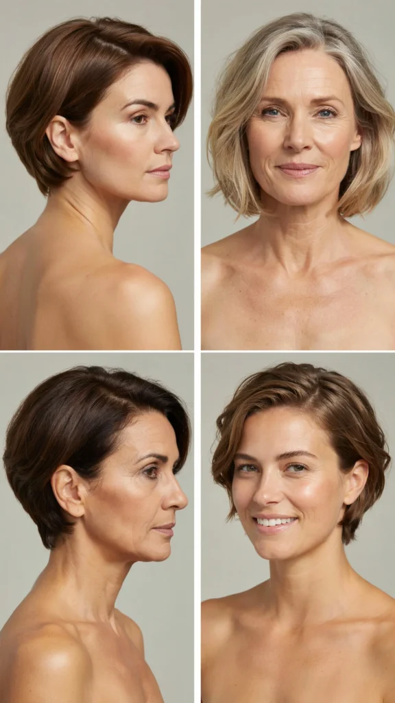  Short Cut With Deep Side Part