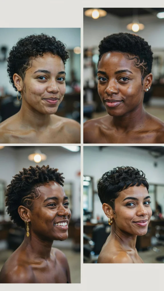 . Short Cut With Shaved Design