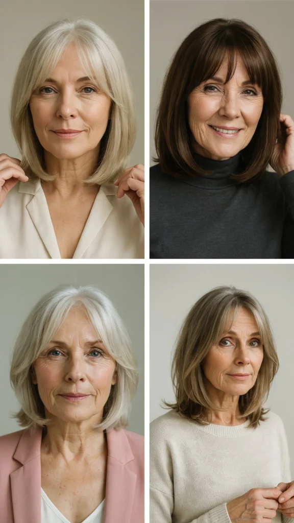 Layered Bob With Bangs