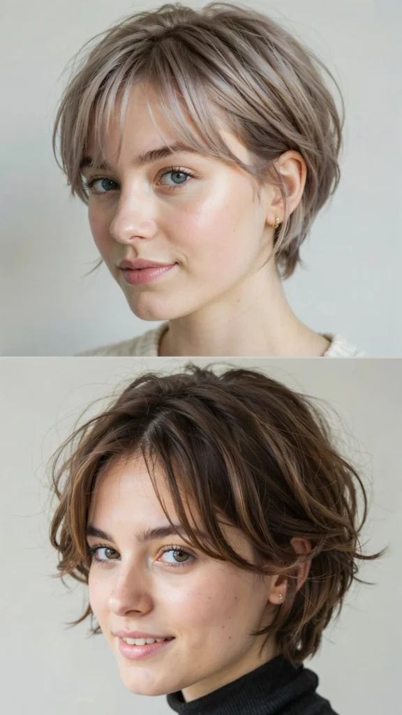 3. Choppy Pixie With Side Bangs