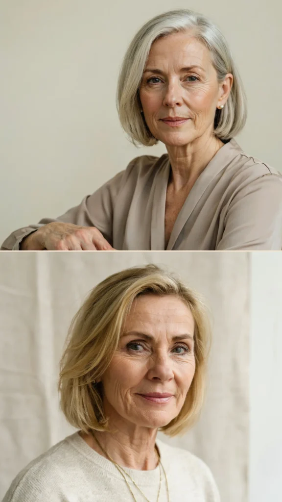 4. Short Bob With Side Part