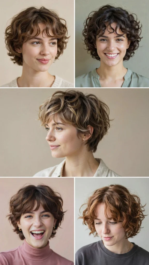 Curly Pixie For Fine Hair