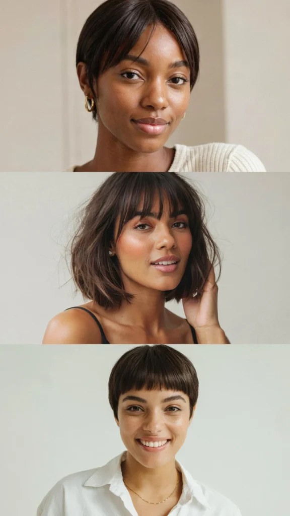 Short Cut With Baby Bangs