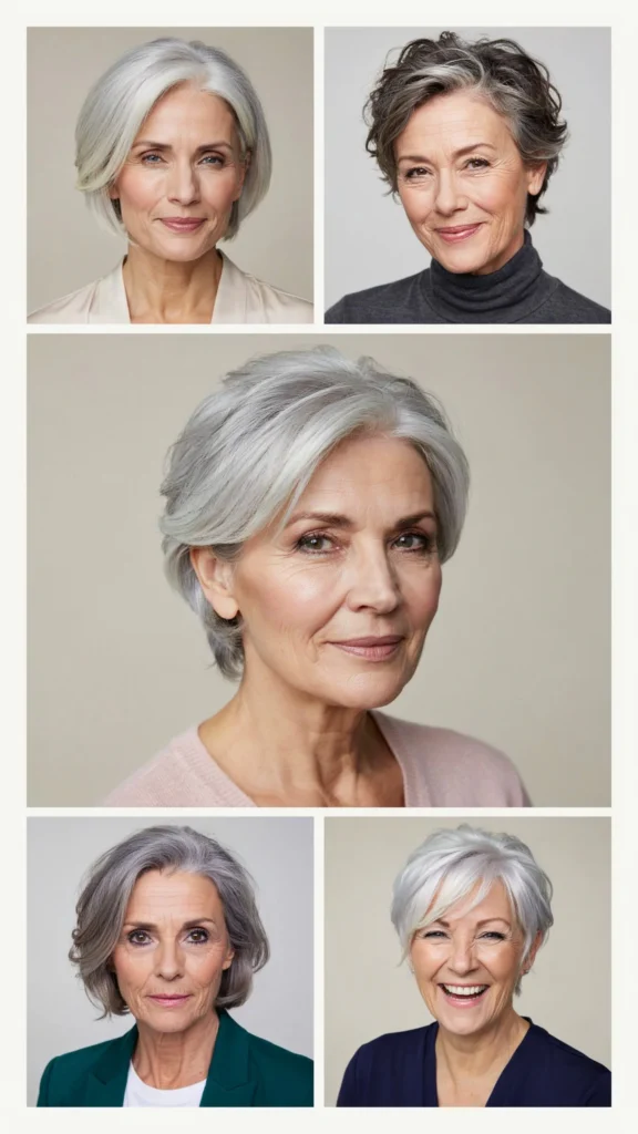8. Silver Pixie Cut