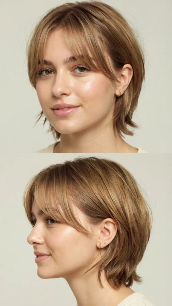 Choppy Pixie With Long Bangs