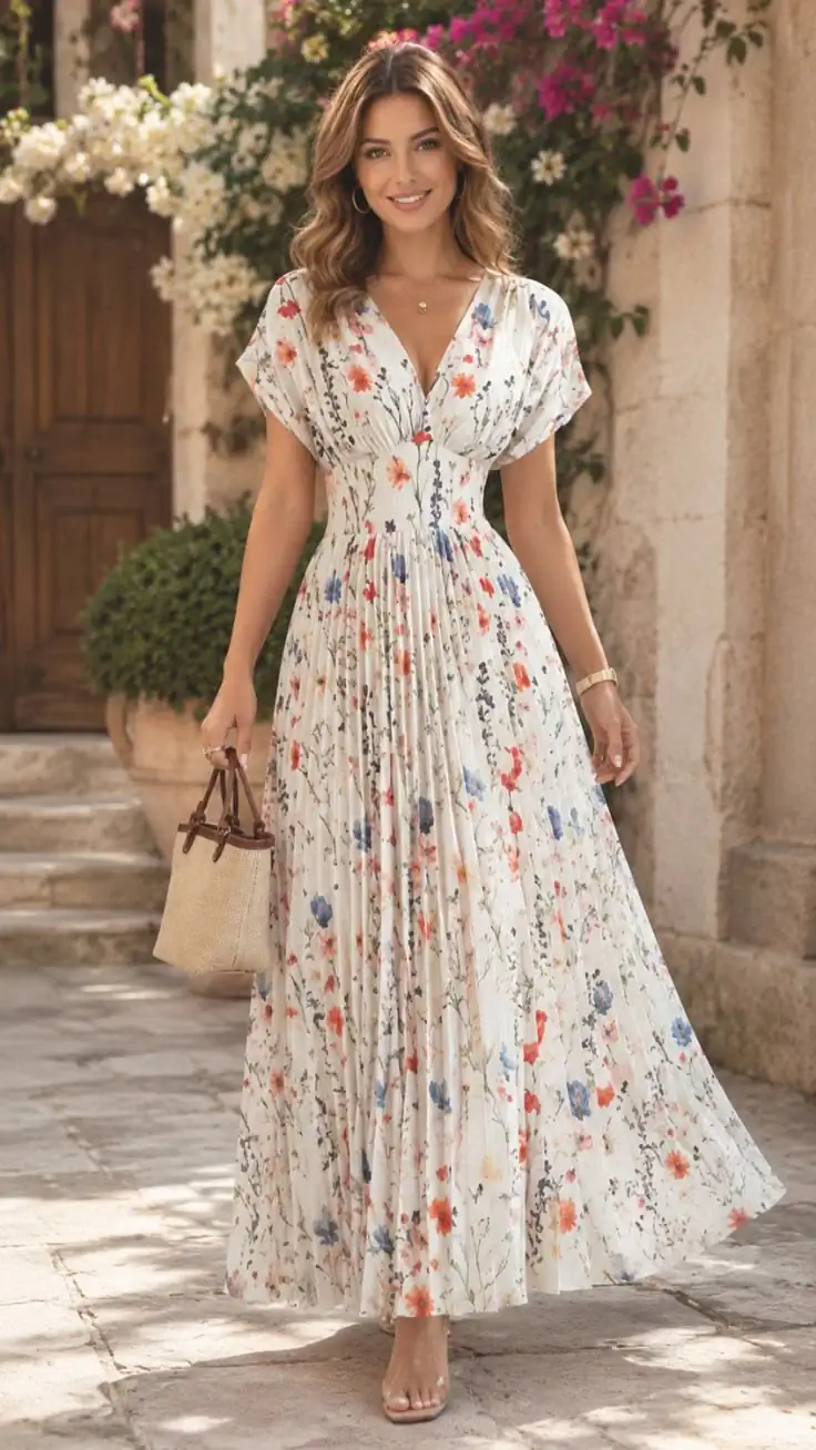 26 Jaw-Dropping Floral Maxi Dress Ideas Look Expensive and Elegant