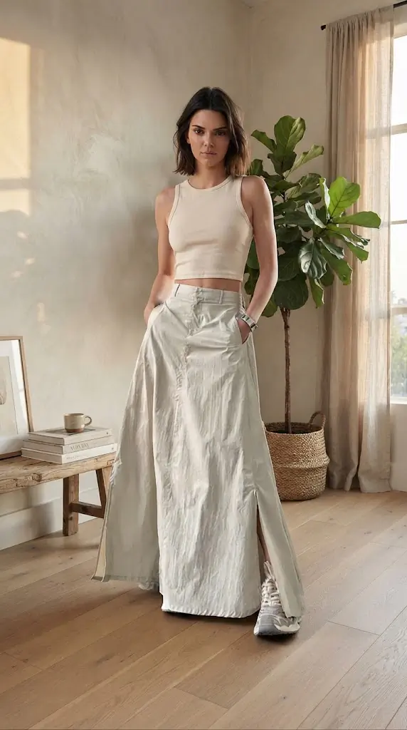 High Waist Slit Maxi Skirt | Casual Chic Outfit Inspiration
