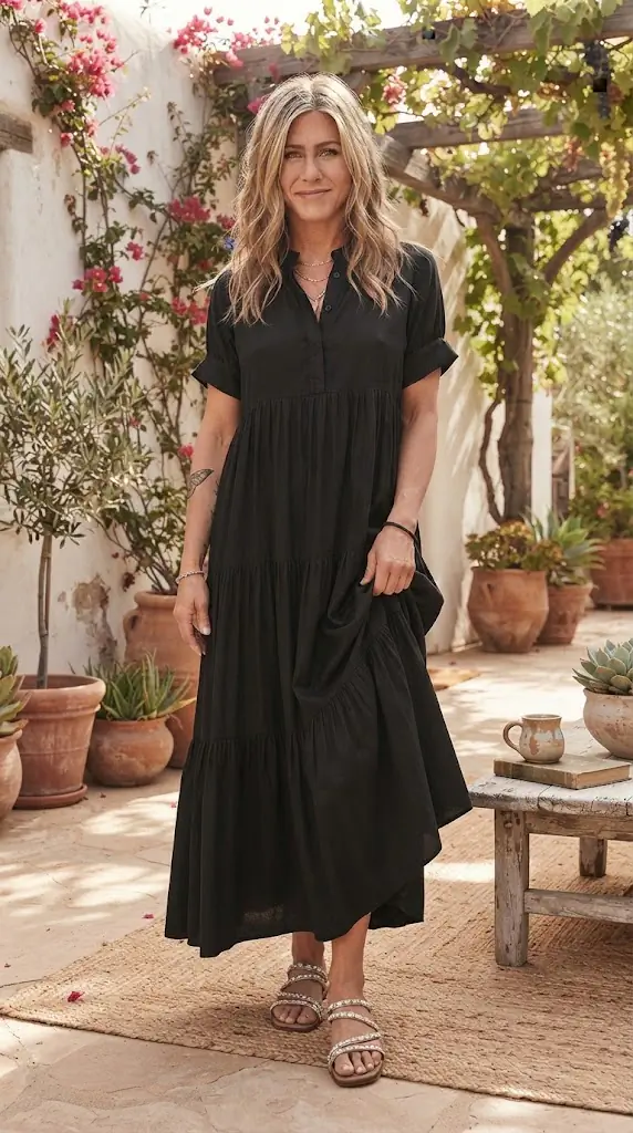 Aemi + Co Side Slit Round Neck Sleeveless Tank Dress