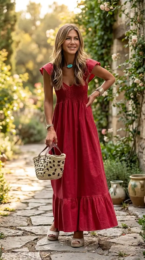 Smocked Tiered Cap Sleeve Maxi Dress | Effortless Summer Style